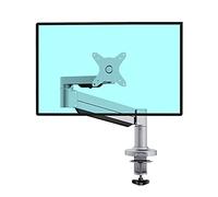 Bras de support de moniteur Support de bureau for moniteur unique, inclinable et pivotant, réglable en alliage d'aluminium, bras de bureau unique, support de moniteur avec 2 ports USB3.0, 3 couleurs S