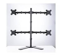 Bras de support de moniteur Support de montage for quatre écrans Quad Four, support for 4 écrans sur pied réglable en hauteur, support de montage de bureau en acier for moniteurs jusqu'à 32 pouces Sup