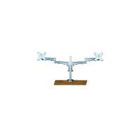Value 17.99.1134 Support D'écran Plat Pour Bureau Argent Mur