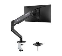 Bras de Support pour Moniteur 1 pour écrans de 13 à 32 Pouces pesant jusqu'à 10kg, Base à Pince/œillet, Câblage intégré, Rotation à 360°, Inclinaison de +90° à -45°, pivotement à 180°,VESA 75&100mm
