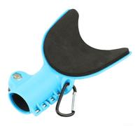 Bras de support réglable pour canne à pêche avec coussinet éponge confortable, grand coussin antidérapant et support pliable en ABS conçu pour minimiser la fatigue du bras (bleu)