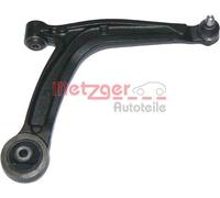 Bras de suspension avant droit Bras de suspension METZGER pour FIAT 500 C