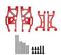 Bras de Suspension Avant et Arrière en Alliage d'Aluminium pour Voiture RC Traxxas 110 MAXX 2.0 - Haute Résistance et Précision (Rouge)