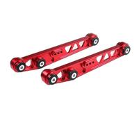 Bras de Suspension Convient pour Civic EG 88-95 Del Sol 93-97, une paire de bras de commande inférieurs arrière avec bague Triangle de suspension(Red)