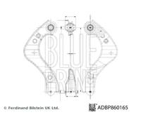 BLUE PRINT ADBP860165 Bras de suspension