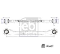Bras de suspension Essieu arrière gauche barre oscillant transversal 179037
