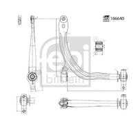 FEBI BILSTEIN 186640 Bras de suspension