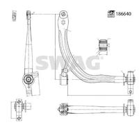 SWAG 33 11 0489 Bras de suspension