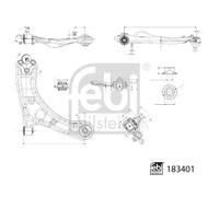 FEBI BILSTEIN 183401 Bras de suspension
