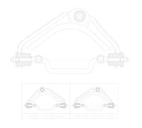 Bras de suspension Essieu avant supérieur barre oscillant transversal CQ0645L