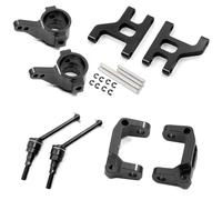 Bras de suspension inférieur avant en alliage d'aluminium pour voiture télécommandée Tamiya 1/10 CC01 TA02 TA03 (noir)