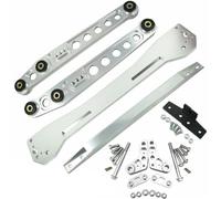 Bras de suspension pour auto Kit complet de bras commande inférieur, pour Honda Civic EK 96-00, attelle sous-châssis arrière(LSR12-9600EK-Silver)