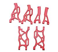 Bras de suspension supérieur avant et inférieur en alliage et bras de suspension arrière pour Arrma 6S Felony Infraction Limitless Typhon Upgrade Part (rouge)
