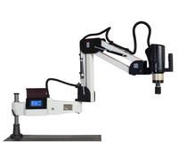 Bras de taraudage électrique M10 à M36 écran tactile PLC servo 1,2 kW 230V portée effective 1600 mm avec 10 douilles dia. 31 MW-Tech ETA3616