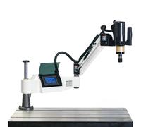 Bras de taraudage électrique M3 à M16 écran tactile PLC servo 0,6 kW 230V portée effective 1000 mm avec 8 douilles dia. 19 MW-Tech ETA1610