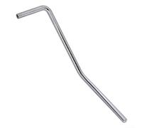 Bras de trémolo de guitare pour chevalet, fer pour barre whammy, filetage de 8,6 mm, finition noire argentée, pièce de guitare électrique (barre argentée)