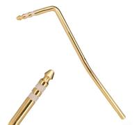 Bras de trémolo pour guitare électrique 6 mm pour barre whammy pour système Single Swing - Levier de manivelle en métal en or, argent, noir pour pièce de rechange (or)