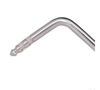 Bras de trémolo pour guitare électrique - Insert direct de 6 mm pour barre Whammy compatible avec un seul pont de trémolo, pointe dorée/argentée/noire (argent)