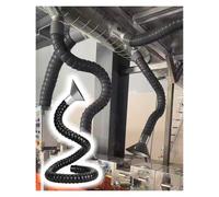 Bras de Tuyau Flexible réglable de 80 cm pour extracteur de fumées de Soudure, Conduit en Acier Inoxydable de 45 mm pour Le Travail du Bois, Les laboratoires et l'élimination des fumées dans