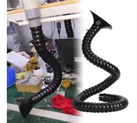 Bras d'échappement réglable avec Couvercle, Bras de Conduit d'échappement Flexible de 1 à 2 mètres, adapté à l'installation Labora (diamètre extérieur 50 mm (2 Pouces), Longueur 2 mètres/6,5
