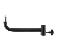Bras d'extension court Westcott de 20,3 cm en métal noir pour softbox, parapluie et autres modificateurs de lumière
