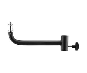 Bras d'extension court Westcott de 20,3 cm en métal noir pour softbox, parapluie et autres modificateurs de lumière