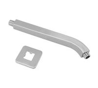 Bras d'extension de pomme de douche B, bras de douche mural, accessoire de tête plaqué à l'épreuve de 10 pouces avec, pour lavabo de salle de bain et (Brushed)