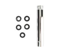 Bras d'extension de pomme de douche, extension de bras de douche, rallonge de pomme de douche, accessoire de salle de bain avec tube d'extension de douche rond en acier inoxydable, chrome