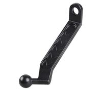 Bras d'extension en aluminium pour moto, support de téléphone pour rétroviseur, support de téléphone de 17 mm, tige de fixation à tête sphérique