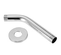 Bras d'extension pour tête de douche supérieure, support mural pour tuyau de douche supérieur rond en acier inoxydable de 6 pouces pour pommeau de douche au plafond