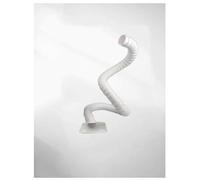 Bras d'extraction de fumées flexible avec hotte de captage, tuyau d'aspiration de poussière articulé for soudage, atelier, ventilation industrielle(5x100cm/2x39.4")