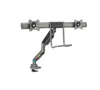 Kensington K58272WW SmartFit Bras Double, mécanisme de Ressort à gaz, Support Ergonomique pour écran d'ordinateur, supporte Les écrans de 19 à 32" (jusqu'à 9 kg), VESA 75/100 mm, Rotation à 360°