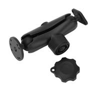 Bras double prise antivol en alliage d'aluminium avec adaptateur à bille de 3,8 cm de taille C pour téléphone, tablette, détecteur de poissons, camion