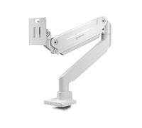 Bras Ecran PC Blanc 13-32, jusqu'à 9 kg, VESA 75x75 & 100x100, Inclinable Pivotant Rotatif G100-W Blanc