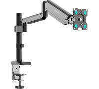 Bras Ecran Pc De 13-34 Pouces Poids De 12 Kg, Support Ecran Pc Bureau Ressort À Gaz Avec Vesa 75X75 & Vesa 100X100 - Support Moniteur Bureau Plein Mouvement Noir, G75-B