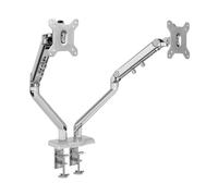 Bras Ecran PC Support de Bureau for écran à Ressort mécanique, Bras for Double entièrement réglable avec Pince en C, supporte jusqu'à 19,8 LB par Support Ecran