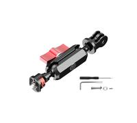 Bras en aluminium de 1/4" pour caméra d'action - Photo en direct - Photographie à la main étrange - Accessoires de lumière LED - Support en aluminium mélangé