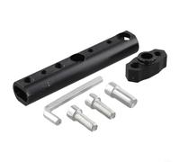 Bras Extension Rétroviseur pour moto Installation Rapide Bras(Black) | Alliage pour aluminium haute dureté, résistant pour usure, ne se déforme pas, installation directe outil complexe