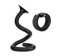 Bras extracteur de fumée 2 en 1, tuyau flexible de 5,1 cm et 7,6 cm, capot de verrouillage, réglable à 360 degrés pour soudage et collecte de poussière, noir, 75 mm-80 cm