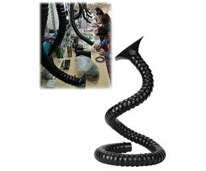 Bras extracteur de fumée avec hotte Tuyau flexible de 5 cm de diamètre 1,5 m de long Parfait pour le soudage de la fumée et de la poussière dans les applications d'atelier et de laboratoire