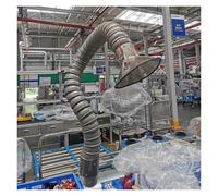 Bras flexible d'extraction de fumée pour soudure, soudage et collecte de poussière industrielle, conduit d'aspiration à faible entretien