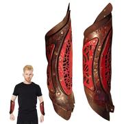 Bras Gardes Cosplay Femmes Rivet Design Poignet Cosplay,Protection en Cuir Synthétique pour Adultes, Bracelet avec Boucle Ceinture Médiévale, Une Paire De Bracelets