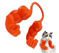 Bras humain pour chats - 17 x 15,6 cm - Mini jouet de blague avec design réaliste | Mains musclées pour collier de chat | Accessoire interactif pour animal de compagnie | Décoration amusante pour