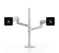 Ergotron – Bras LX bi-écran vertical pour 2 écrans jusqu'à 40 pouces 3,2–10 kg VESA Mât haut Blanc