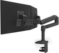 Bras Lx Dual Direct Bi-Écran, Support De Bureau Vesa. Convient À Deux Moniteurs Jusqu'À 25 Pouces, De 0,9 À 5Kg Chacun - Noir Mat (45-489-224)