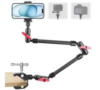 Bras Magique 23''/59cm, ZAKVOP Magic Arm avec Super Camp, Support de Bras articulé avec Filetage 1/4" 3/8" pour caméra, Smartphone, Webcam, Action cam (A)
