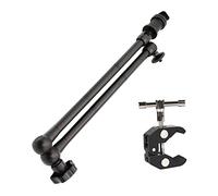 Bras magique articulé + super pince pour appareil photo, écran LCD, lumière vidéo LED (bras 20")