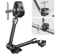 Bras Magique De 11 Pouces Avec Pince En Forme De Crabe,Bras Avec Vis 1/4""-20 Et Broches Rétractables,Pour Caméras D'Action,Moniteurs,Lampes Vidéo Et Microphones-5311