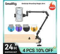 Bras magique de prise de vue de bureau SmallRig avec kit de pince à crabe, bras magique réglable pour smartphones, webcams et caméras d'action 4766 Magic Arm