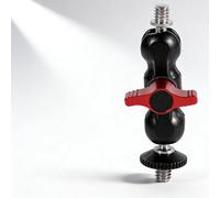 Bras Magique pour Reflex Numérique, Adaptateur de Support de Bras Double Rotule Multifonction avec Support de Chaussure et Vis 1/4 Pouce pour Moniteur LCD/lumières LED